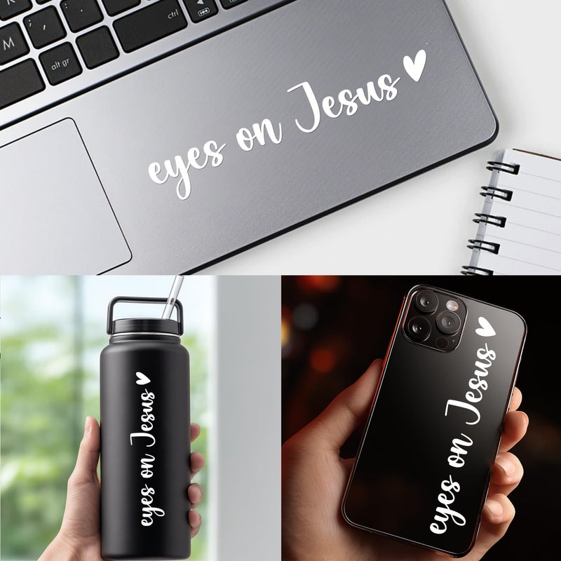 Hangwoous Eyes on Jesus Car Stickers – Christian Car Decals Stickers for Women - Religious Stickers for Cars, Car Window, Laptop, Water Bottle - Durable Weatherproof Jesus Sticker for Cars - Image 5